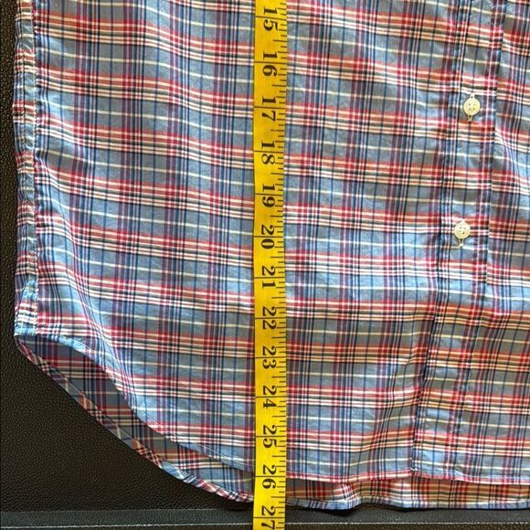 Frank & Eileen Relaxed Plaid Blue and Red Casual Button Down Shirt size small - Picture 4 of 8